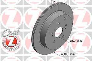 ZIMMERMANN 540.2495.20 Диск тормозной (задний) Suzuki Grand Vitara 05- (308x16)