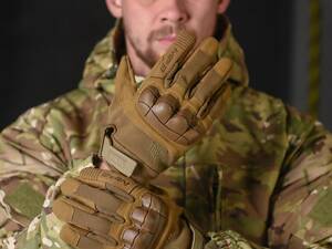 Зимові рукавички Mechanix energy із захисними накладками койот ВТ7557
