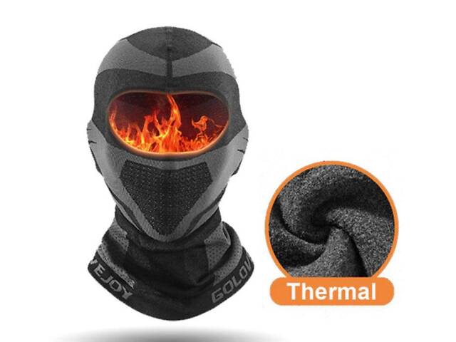 Зимняя маска подшлемник балаклава Primo Golovejoy Winter с флисом - Black - Фото 2