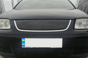 Зимняя накладка на решетку для LIFE (верхняя) Глянцевая (для LIFE) для Volkswagen Caddy 2004-2010 гг
