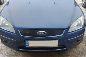 Зимняя накладка на решетку Глянцевая для Ford Focus II 2005-2008 гг