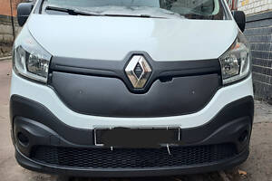 Зимняя накладка на решетку Глянцевая для Renault Trafic 2015-2024 гг