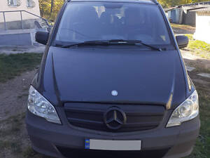 Зимняя накладка на решетку V2 (2010-2015) Глянцевая для Mercedes Vito W639
