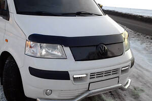 Зимняя верхняя накладка на решетку Глянцевая для Volkswagen T5 Transporter 2003-2010 гг