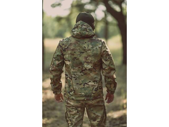 Зимова військова куртка Soft Shel (софтшел) піксель, мультикам - Фото 2