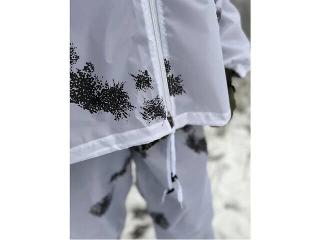 Зимний женский костюм водоотталкивающая софтшел Soft-Shell военная форма Мультикам ВСУ + Маскировочный костюм зимний. - Фото 15