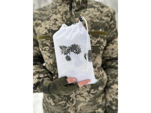 Зимний женский костюм водоотталкивающая софтшел Soft-Shell военная форма Мультикам ВСУ + Маскировочный костюм зимний. - Фото 25