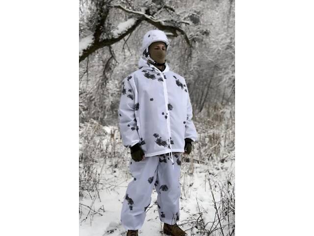 Зимний женский костюм водоотталкивающая софтшел Soft-Shell военная форма Мультикам ВСУ + Маскировочный костюм зимний. - Фото 20