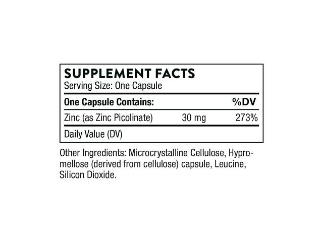 Zinc Picolinate 30 mg - 180 caps - Фото 2