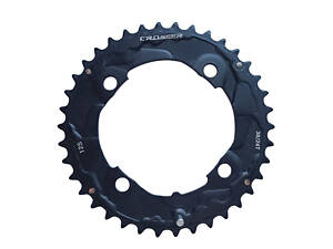 Звезда для шатуна CROSSER алюминиевая 38Т 12S, черная (CMK004)