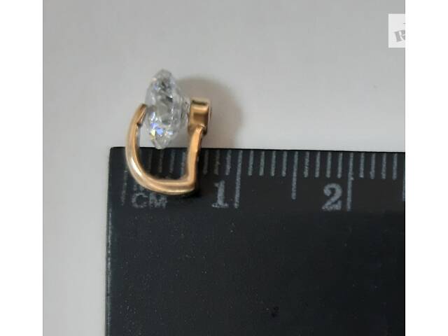 Золотое кольцо с фианитами. - Фото 6