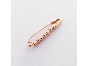 Золотая булавка Шарики 3.0 см зак00290 Оникс