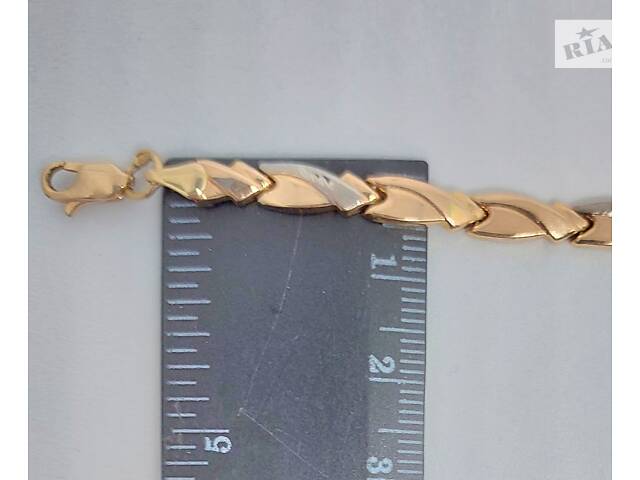 Золотий браслет із червоного та білого золота - Фото 8
