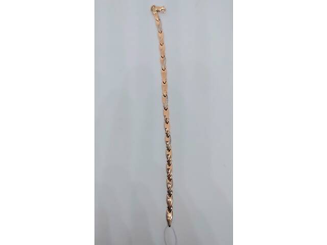 Золотий браслет із червоного та білого золота - Фото 10