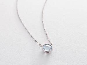 Золоте кольє з Блакитним топазом кол01325 Онікс 40