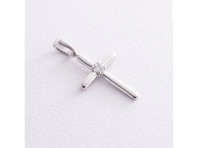 Золотий хрестик з фіанітом п01872 Онікс - Фото 1