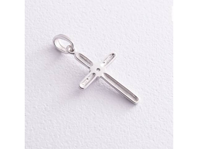 Золотий хрестик з фіанітом п01872 Онікс - Фото 2