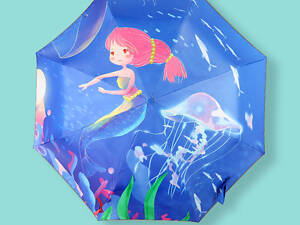 Зонт детский складной Русалка 8272 50 см