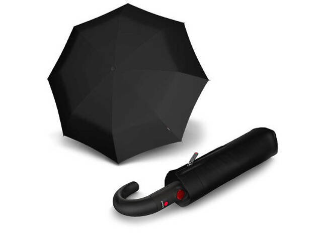 Парасолька Knirps T.260 Crook Handle Black (Kn95 3260 1000) - Фото 1