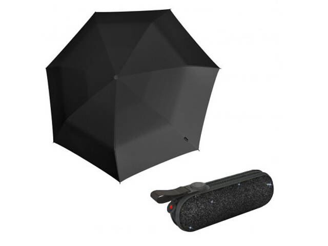 Парасолька Knirps X1 Manual 2Glam Black Ecorepel (Kn95 6010 8508) - Фото 1