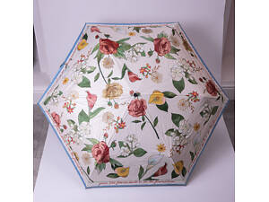 Зонт механический элегантный с принтом прочный надежный из полиэстера диаметр 99 см Синий HP-23-15BL