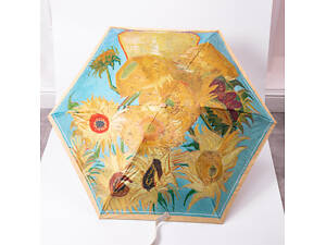 Зонт механический Ван Гога 'Подсолнухи' прочный надежный из полиэстера диаметр 91 см HP-23-1M