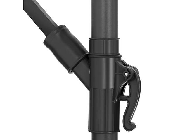 Зонт садовый регулируемый 2,5×2,5 м с наклоном Коричневый + чехол WCG - Фото 6