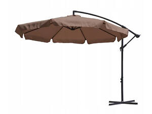 Зонт садовый угловой с наклоном Avko Garden AGU2014 коричневий 3м. + чохол
