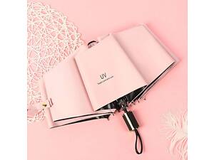 Зонт складной 10082 98 см розовый