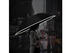 Зонт Xiaomi обратного складывания со встроенным фонарем. Xiaomi RunMi Black 90COTNT1807U-BK00-OS