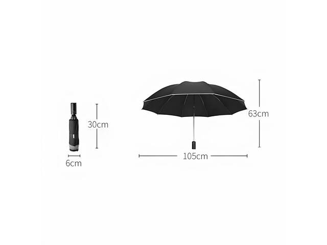 Парасолька Xiaomi зворотного складання з вбудованим ліхтарем. Парасолька Xiaomi RunMi Black 90COTNT1807U-BK00-OS - Фото 6