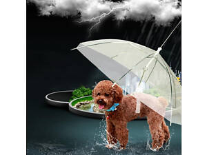 Парасолька для собаки RESTEQ. Парасолька з ланцюгом для собак. Собача парасолька