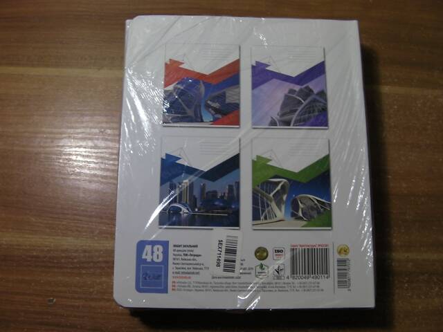 Зошит Шкільний, 48 Аркушів, Клітинка / Лінійка, Виробник 'Тетрада' - Упаковки по 10 Штук - НОВІ - Нерозпаковані - Фото 4