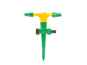 Ороситель для полива MASTERTOOL вращающийся 3-х рожковый ½' 12 м на ножке 92-9322