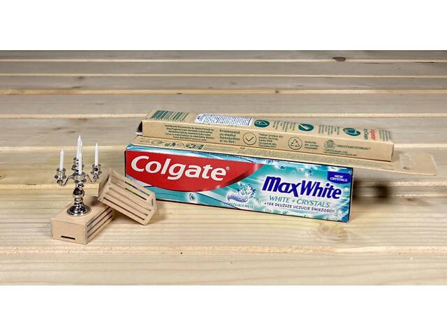 Зубна паста + Щітка Colgate Max White Crystals відбілююча - 100 мл. - Фото 1