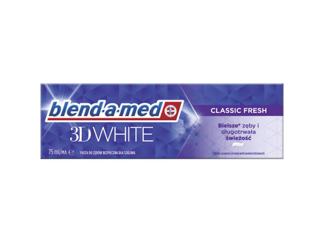 Зубна паста Blend-a-med 3D White Класична свіжість 75 мл (8006540792971) - Фото 2