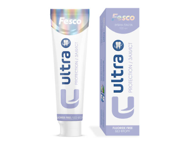 Зубна паста Fesco Ultra Protection Комплексний захист 100 мл (4820204701956) - Фото 2
