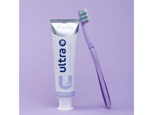 Зубна паста Fesco Ultra Protection Комплексний захист 100 мл (4820204701956) - Фото 5