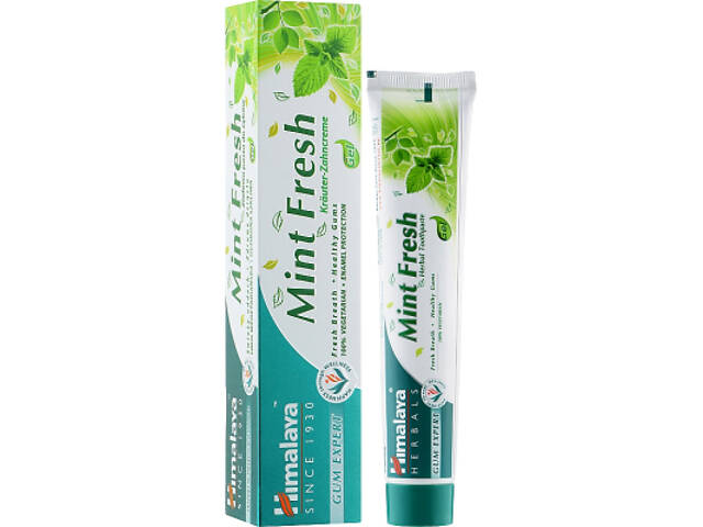 Зубна паста Himalaya Herbals Mint Fresh освіжаюча 75 мл (8901138825614) - Фото 1
