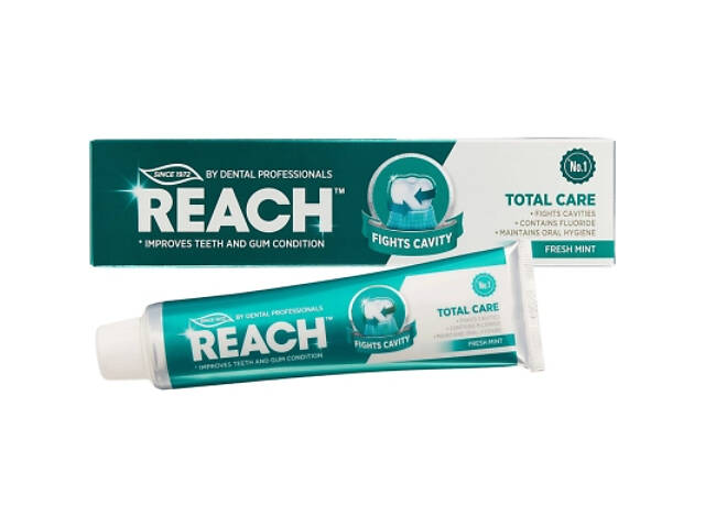 Зубна паста Reach Total Care Fresh Mint 150 г (8801051313437) - Фото 1