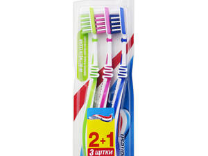Зубна щітка Aquafresh In-between Clean Medium 3 шт. (5054563931085)