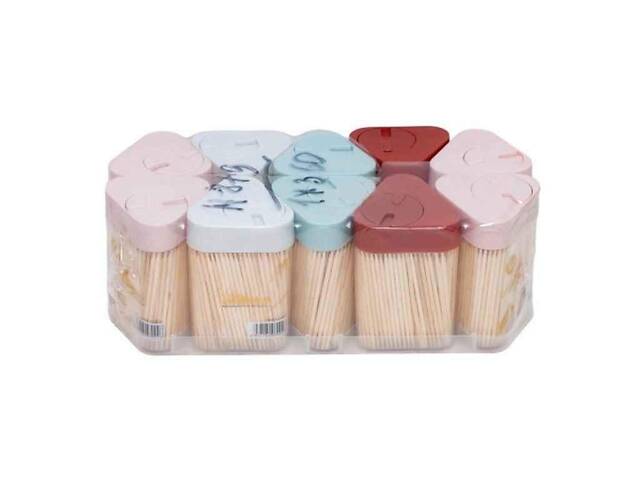 Зубочистки 330шт М0879 треугольная упаковка ТМ TOOTHPICK RONG - Фото 1