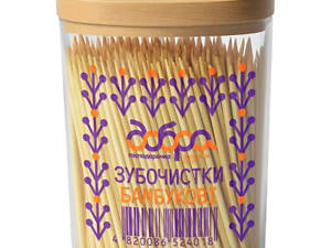 Зубочистки Добра Господарочка Бамбуковые Коллекция Выбойка 350 шт. (4820086524018)