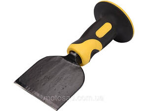 Зубило муляра VOREL 215х 25х 100 мм захистною ручкою [6/36]