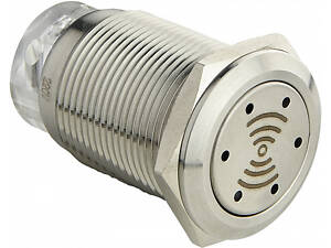 Зуммер металлический 19мм с подсветкой красный LED 230V [A0140010218] TY 19C-SM АСКО