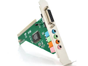 Звукова карта PCI - 4CH (c-media 8738), 3D 4.1, Windows 98/ Windows2000/XP/NT win7 32/64, BOX