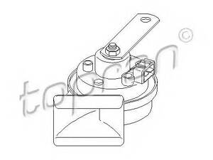Звуковий сигнал TOPRAN 102955 на VW PASSAT (3A2, 35I)