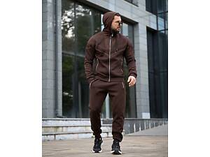 Зимовий чоловічий спортивний костюм Austria line brown ПП8030