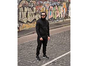 Зимовий спортивний костюм на флісі hammer black