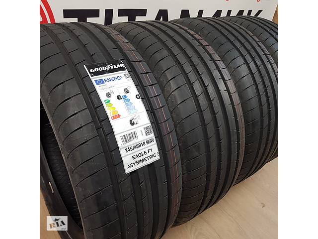 +4шт НОВІ Шини літні 245/45 R18 Good Year Eagle F1 колеса 18 Titan4uk